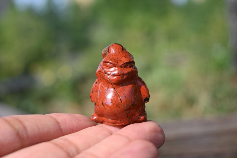 1.3'' Hand carved Red jasper Crystal Oogie/Boogie，Crystal demon，crystal decor，Crystal Oogie/Boogie，Quartz Crystal，Christmas Crystal