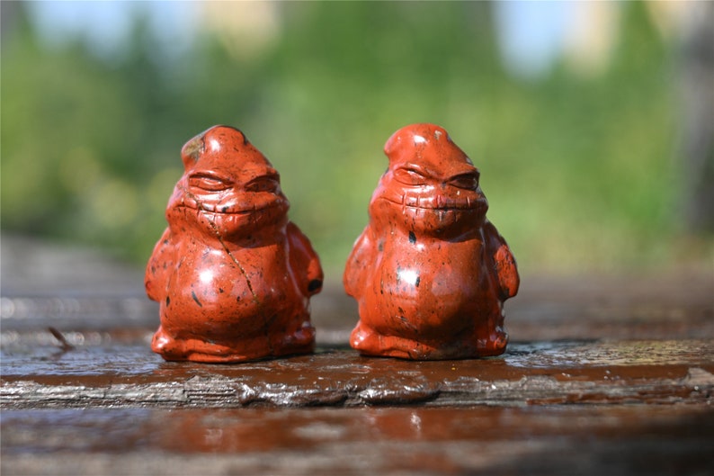 1.3'' Hand carved Red jasper Crystal Oogie/Boogie，Crystal demon，crystal decor，Crystal Oogie/Boogie，Quartz Crystal，Christmas Crystal