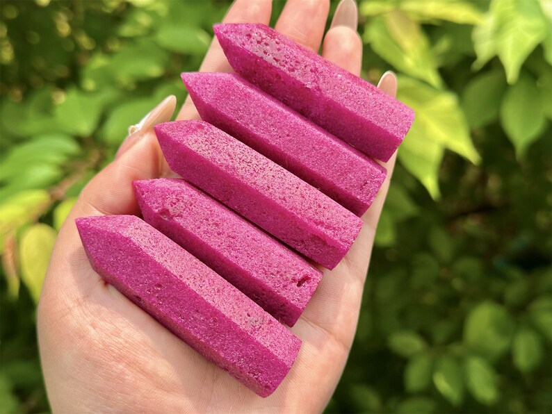 4" Natural Crystal Ruby Hand Carved Obelisk,Quartz Crystal Tower,Point Tower,Healing Crystal,Home Decoration,Crystal Gifts 1PC