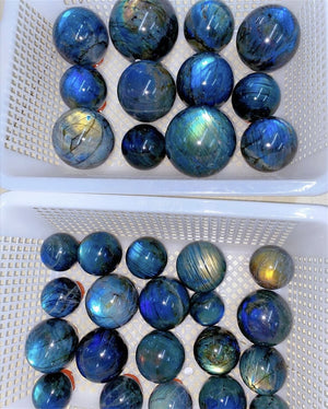 5CM+ Natural Blue Labradorite Hand Carved Sphere,Quartz Crystal Ball,Labradorite Ball,Home Decor,Energy Crystal Ball,Crystal Gifts 1PC