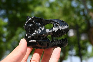 3.1'' Natural Carved Unknown Quartz Dinosaur Skull，Quartz crystal，Crystal Carved Dinosaur skull，Crystal healing skull 1PC