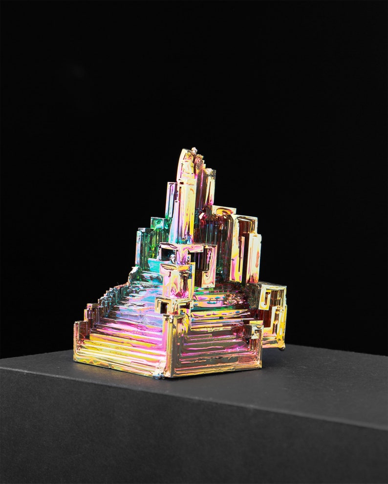 Rainbow Bismuth Cluster, Bismuth Crystal, Lab Grown Stone, Bismuth Specimen, Energy Crystal,Reiki Healing, Home Decor,Crystal gift 1PC