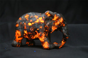 2.3'' Natural Hand Carved picture stone elephant，Crystal gift，Crystal elephant，Birthday gift，Quartz Crystal，crystal skull，Crystal healing