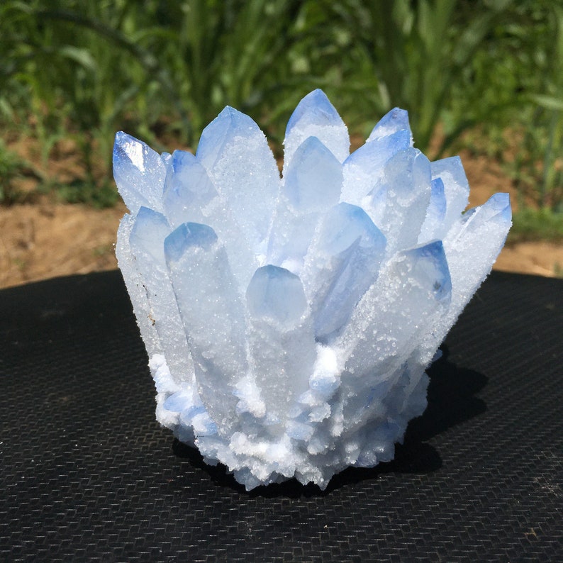 400g+ Crystals Blue Ghost Cluster,Crystal VUG,Collection,Crystal Healing,Mineral Samples,Reiki Healing,Crystal Energy