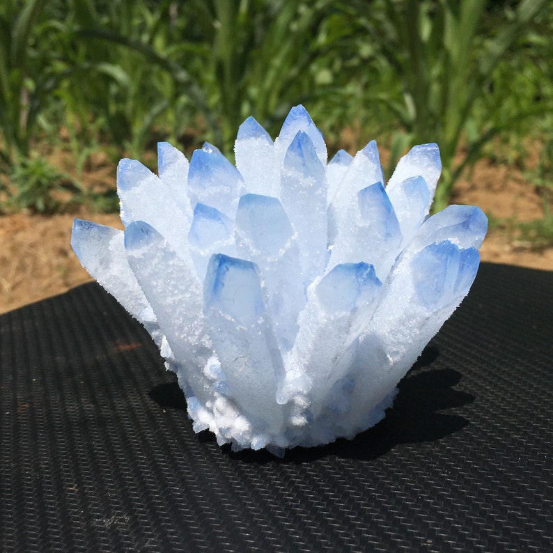 400g+ Crystals Blue Ghost Cluster,Crystal VUG,Collection,Crystal Healing,Mineral Samples,Reiki Healing,Crystal Energy