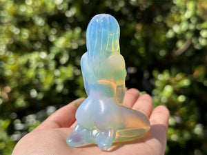 3.2" Opalite Hand Carved Female Model,Crystal Quartz Skull,Model Carving,Reiki Healing Crystal,Energy crystal,Home Decor,Crystal Gifts 1PC