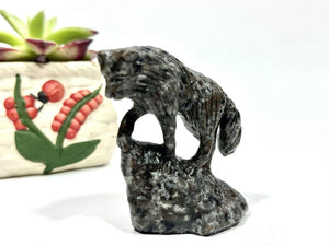 2.8" Natural Yooperlite Hand Carved Wolf skull,Crystal quartz Wolf,Wolf Carving,Energy crystal,Reiki healing,Home Decor,Crystal gifts 1PC