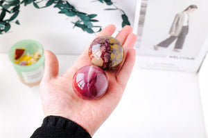 1PC 50mm+ Natural Mookite jasper Carved Sphere,Quartz Crystal,Mookite Quartz Ball,Home Crystal Decor,Crystal Healing, Crystal ball Gift