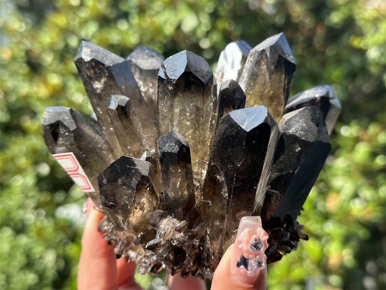 300g+ Smoke Quartz Cluster,Cluster Crystal,Smoky Quartz VUG,Quartz Point VUG,Home Decor,Energy Crystal,Reiki healing,Crystal gift 1PC