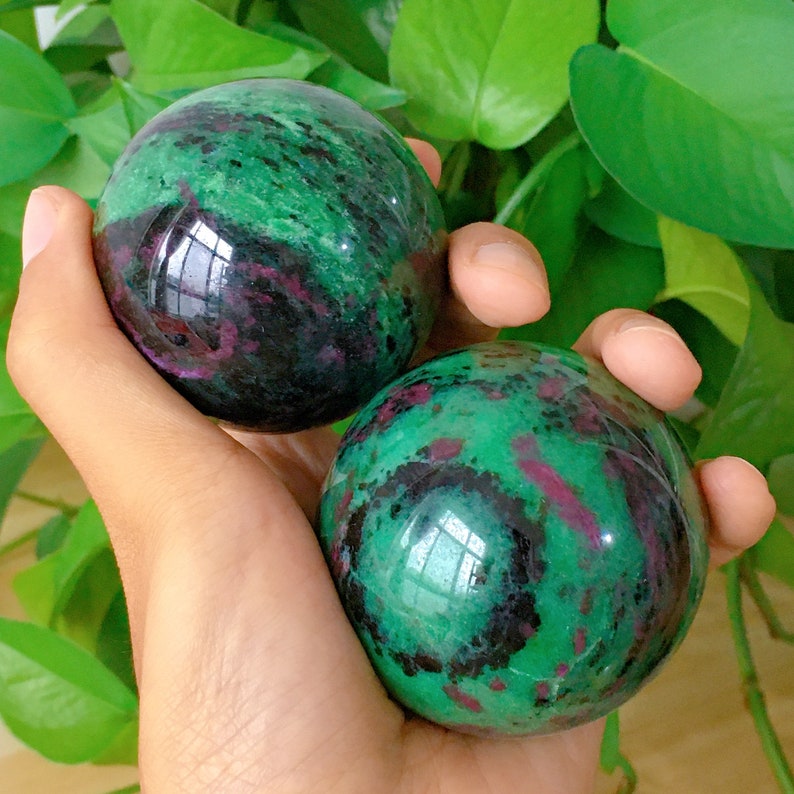 50mm+ Natural Zoisite Sphere,Quartz Crystal Sphere,Reiki Heal,Home Decoration,Divination Ball,Crystal Heal,Mineral Samples,Crystal Gifts
