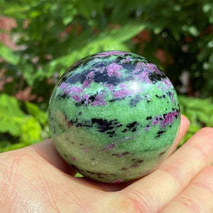 55mm+ Natural Zoisite Ball, Quartz Sphere, Crystal Ball, Reiki Healing, Crystal Chakra,Mineral Specimen, Home Decoration, Crystal Gifts.