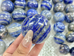 50mm+ Natural Lapis Lazuli Carved Sphere,Quartz Crystal,Crystal Quartz ball,Crystal Reiki Healing,Home Decor,Energy Crystal Gift 1PC
