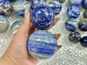 50mm+ Natural Lapis Lazuli Carved Sphere,Quartz Crystal,Crystal Quartz ball,Crystal Reiki Healing,Home Decor,Energy Crystal Gift 1PC