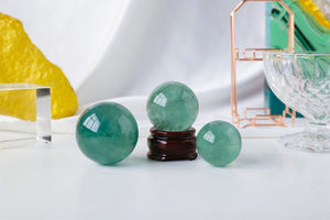 50mm+ Natural Green Fluorite Carved Sphere,Quartz Crystal,Fluorite ball,Crystal Reiki Healing,Home Decor,Reiki healing,Energy Crystal Gift