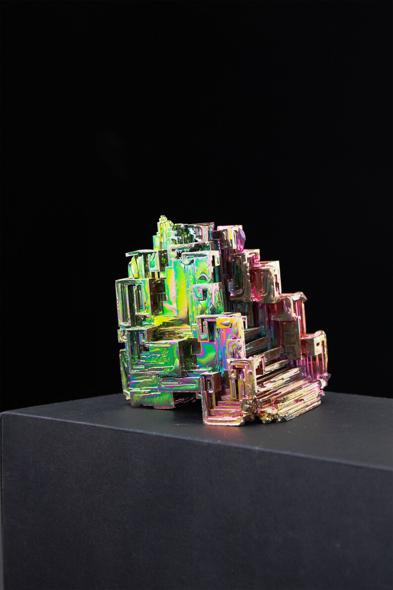 Rainbow Bismuth Cluster, Bismuth Crystal, Lab Grown Stone, Bismuth Specimen, Energy Crystal,Reiki Healing, Home Decor,Crystal gift 1PC