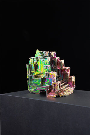 Rainbow Bismuth Cluster, Bismuth Crystal, Lab Grown Stone, Bismuth Specimen, Energy Crystal,Reiki Healing, Home Decor,Crystal gift 1PC