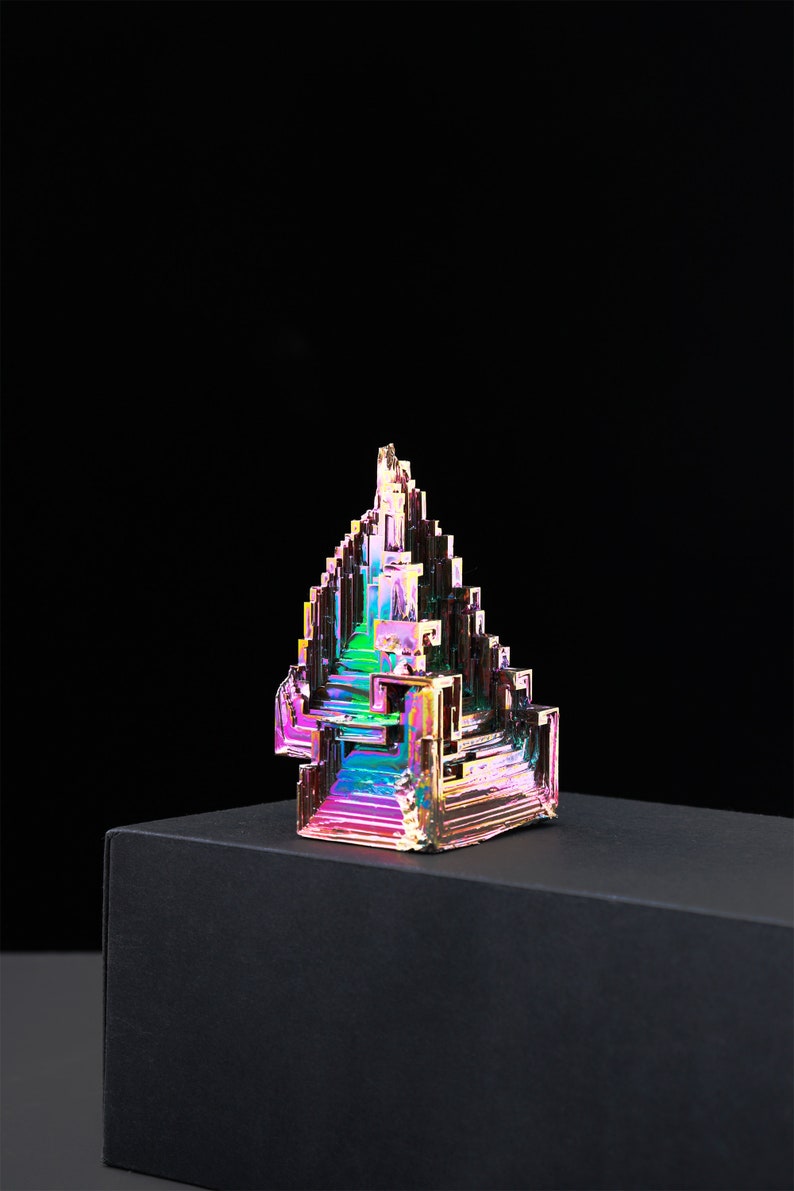 Rainbow Bismuth Cluster, Bismuth Crystal, Lab Grown Stone, Bismuth Specimen, Energy Crystal,Reiki Healing, Home Decor,Crystal gift 1PC