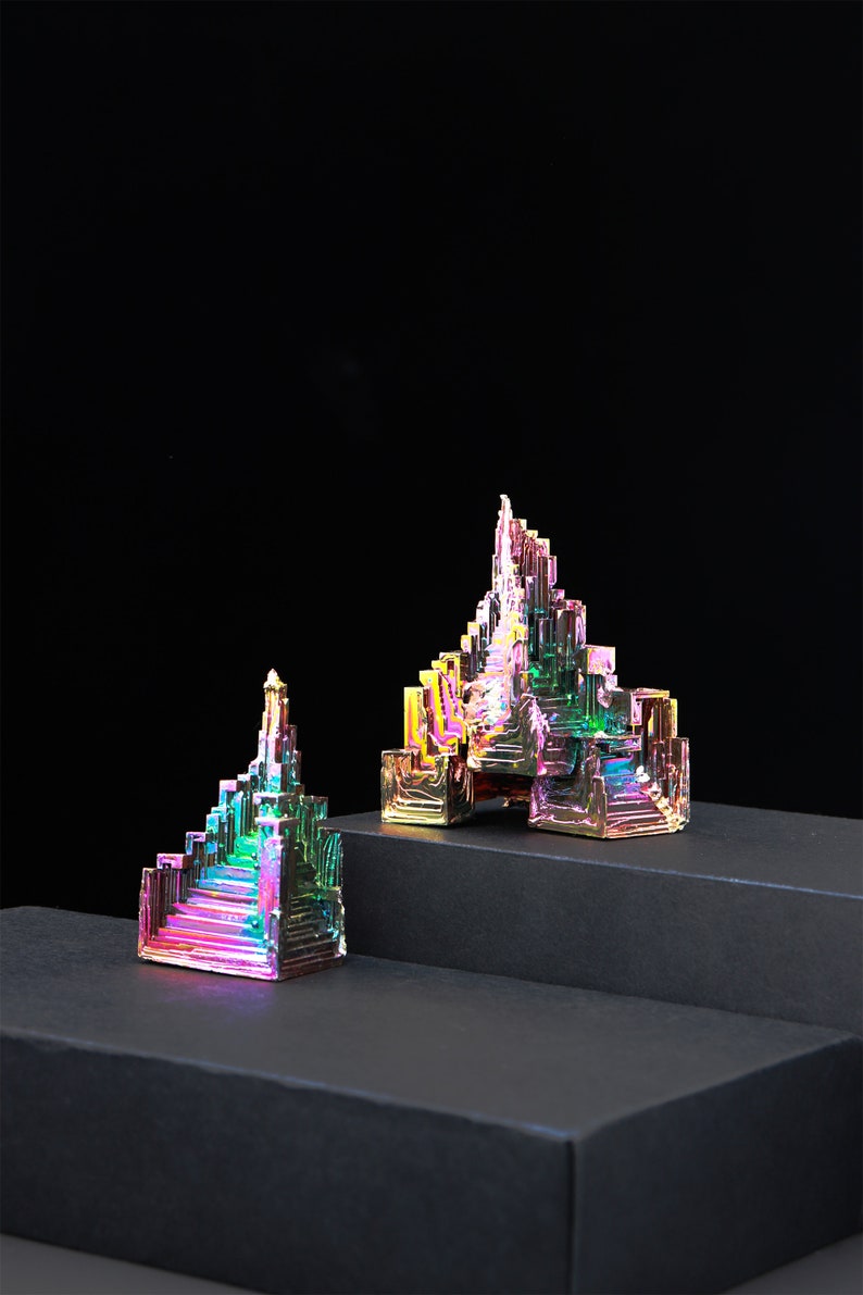 Rainbow Bismuth Cluster, Bismuth Crystal, Lab Grown Stone, Bismuth Specimen, Energy Crystal,Reiki Healing, Home Decor,Crystal gift 1PC