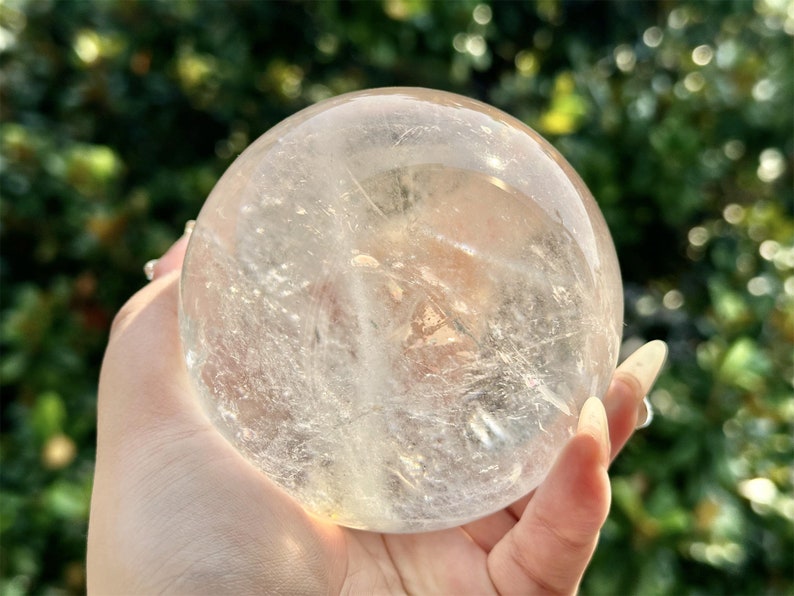 50mm+ Natural Clear Quartz Carved Sphere,Clear Quartz Crystal,Crystal Ball,Crystal Reiki Healing,Home Decor,Energy Crystal Ball Gifts 1PC