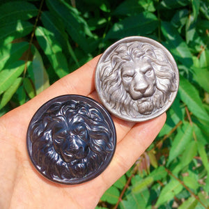 1PC Natural Silver Obsidian Lion,Quartz Crystal Lion,Crystal Carved,Mineral Specimen,Rock,Home Decoration,Reiki Healing,Crystal Gift