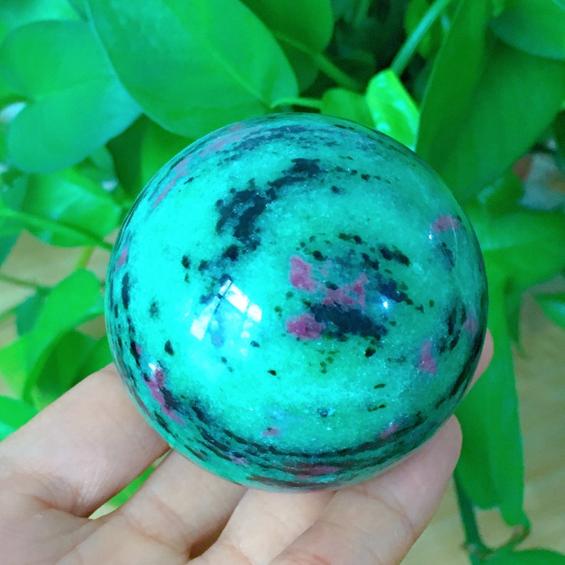 50mm+ Natural Zoisite Sphere,Quartz Crystal Sphere,Reiki Heal,Home Decoration,Divination Ball,Crystal Heal,Mineral Samples,Crystal Gifts