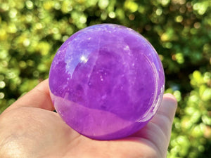 Natural Amethyst Hand Carved Sphere,Quartz Crystal Ball,Home Decor,Energy Crystal,Reiki Healing Crystal,Crystal Gift+Free Base 1PC