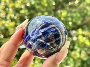 1PC 50mm+ Natural Sodalite Sphere,Quartz Crystal,Crystal Ball Carving,Reiki Healing Crystal,Home Decor,Energy Crystal,Crystal gifts 1PC