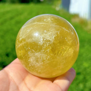 Natural Citrine Sphere,Quartz Crystal Ball,Golden Citrine ball,Mineral Specimen,Reiki Healing,Crystal Gifts,Divination Ball,Prophecy Ball