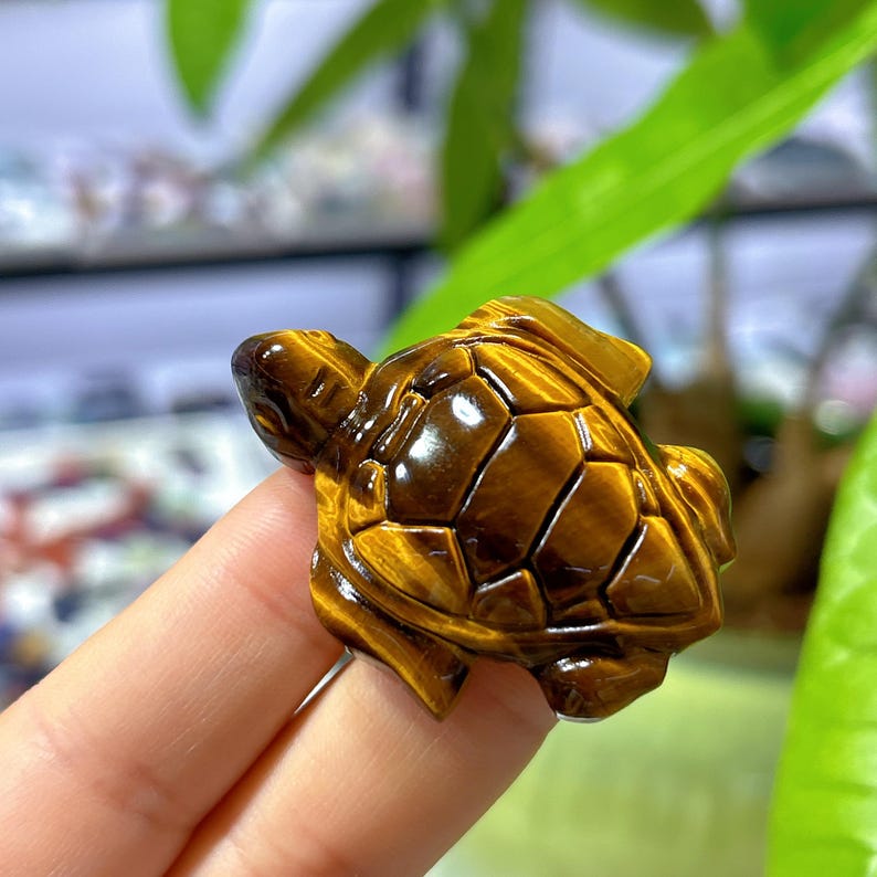 1PC Natural Tiger Eye Sea Turtle,Quartz Crystal Tortoise,Crystal Animal,Reiki Healing,Home Decoration,Crystal Gift,Mineral Specimen