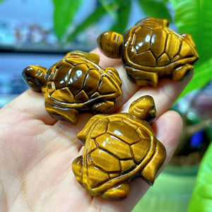 1PC Natural Tiger Eye Sea Turtle,Quartz Crystal Tortoise,Crystal Animal,Reiki Healing,Home Decoration,Crystal Gift,Mineral Specimen