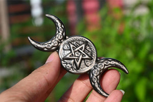 3.2" Natural Silver Obsidian Carved Star，Crystal Skull，Star Carving，Home Decor,Crystal Collect，Crystal Gifts 1PC