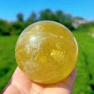 Natural Citrine Sphere,Quartz Crystal Ball,Golden Citrine ball,Mineral Specimen,Reiki Healing,Crystal Gifts,Divination Ball,Prophecy Ball
