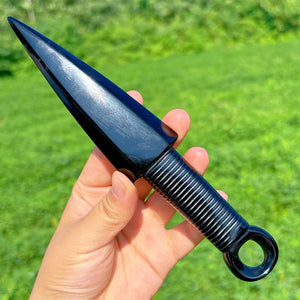 7.8" Natural Obsidian Knife,Crystal Hand-Carved Knife,Quartz Crystal Knife,,Crystal Dagger,Home Decoration,Reiki Healing,Crystal Gifts 1PC