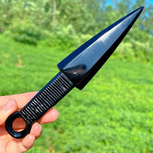 7.8" Natural Obsidian Knife,Crystal Hand-Carved Knife,Quartz Crystal Knife,,Crystal Dagger,Home Decoration,Reiki Healing,Crystal Gifts 1PC