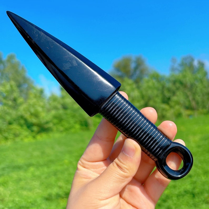 7.8" Natural Obsidian Knife,Crystal Hand-Carved Knife,Quartz Crystal Knife,,Crystal Dagger,Home Decoration,Reiki Healing,Crystal Gifts 1PC