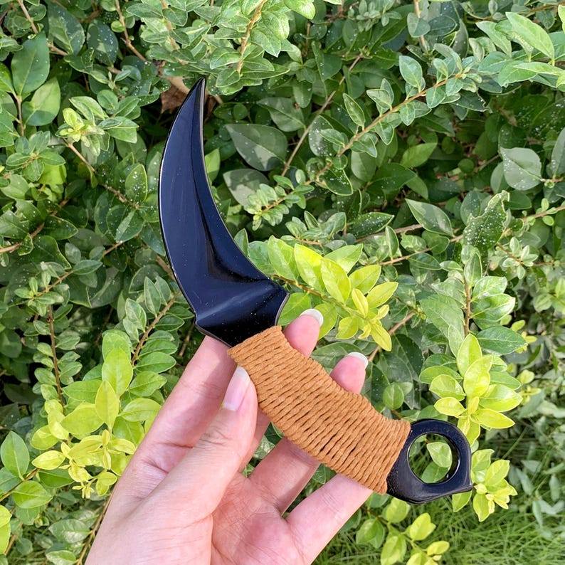 7.8" Natural Obsidian Knife,Quartz Crystal Knife Carving,Halloween Gifts,Mineral Specimen,Home Decor,Reiki Healing,Crystal Gifts 1pc