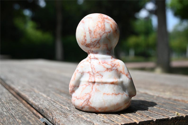 2.1'' Natural Carved Red network Ghost Doll，Crystal demon，crystal decor，Crystal collect，Quartz Crystal，Halloween gift，Crystal Healing