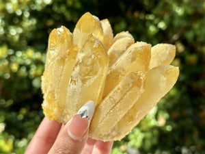 Yellow Crystal Quartz Cluster,Cluster Crystal,Quartz Point VUG,Home Decor,Energy Crystal,Reiki healing,Carved Cluster,Crystal gift 1PC