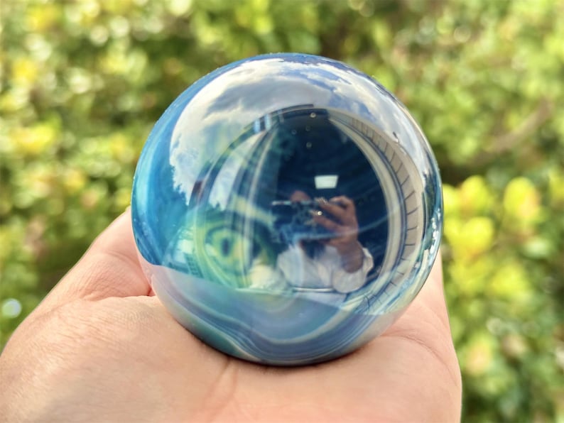 1PC 50mm+ Blue Agate Sphere,Quartz Crystal,Crystal Ball Carving,Reiki Healing Crystal,Home Decor,Energy Crystal,Crystal gifts 1PC