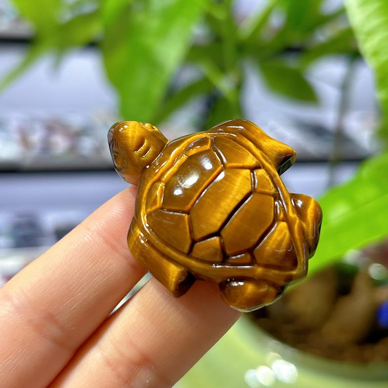 1PC Natural Tiger Eye Sea Turtle,Quartz Crystal Tortoise,Crystal Animal,Reiki Healing,Home Decoration,Crystal Gift,Mineral Specimen