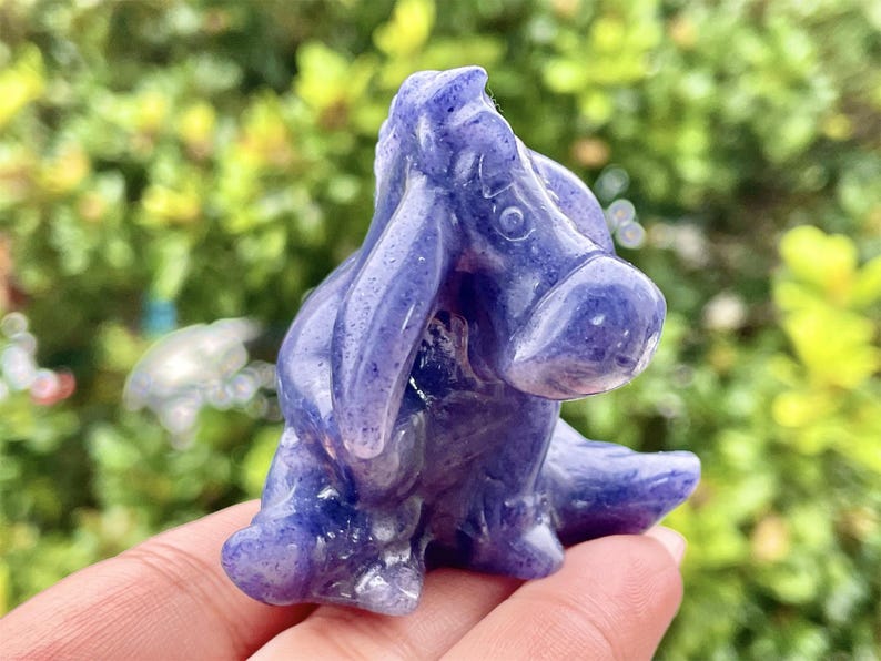 2.2" Natural Blue Aventurine Hand Carved Donkey,Crystal quartz Skull,Donkey Carving,Energy crystal,Reiki healing,Home Decor,Crystal gifts1PC