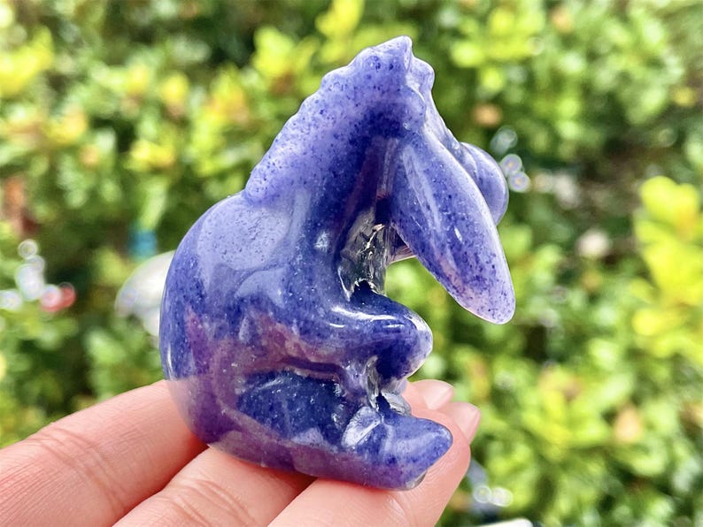 2.2" Natural Blue Aventurine Hand Carved Donkey,Crystal quartz Skull,Donkey Carving,Energy crystal,Reiki healing,Home Decor,Crystal gifts1PC
