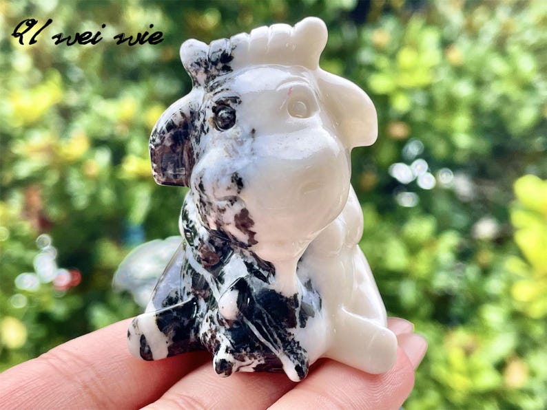 2.2" Natural Zebra stone Hand Carved Crow,Crystal quartz Skull,Crow Carving,Energy crystal,Reiki healing,Home Decor,Crystal gifts1PC