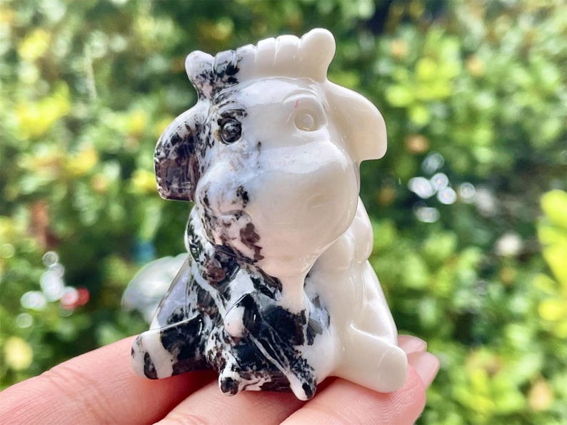 2.2" Natural Zebra stone Hand Carved Crow,Crystal quartz Skull,Crow Carving,Energy crystal,Reiki healing,Home Decor,Crystal gifts1PC