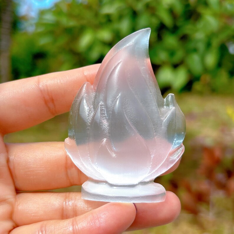 1PC Natural Selenite Flame,Quartz Crystal Flame,Rock,Reiki Healing,Home Decoration,Selenite Carving,Crystal Gift,Mineral Specimen