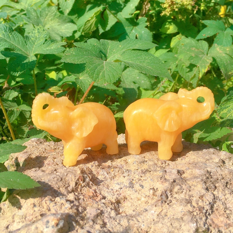 Natural Yellow Calcite Elephant,Quartz Crystal Elephant,Crystal Sculpture,Collection,Crystal Gift,Crystal Carved,Mineral Specimen