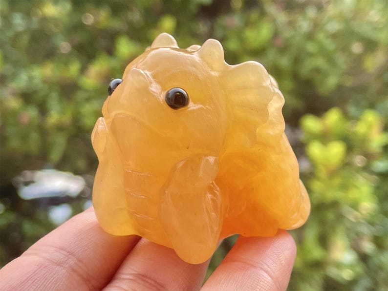 2.2" Natural Crystal quartz Hand Carved Dragon,Rose Quartz Dragon Carving,Energy crystal,Reiki healing,Home Decor, Halloween gift 1PC