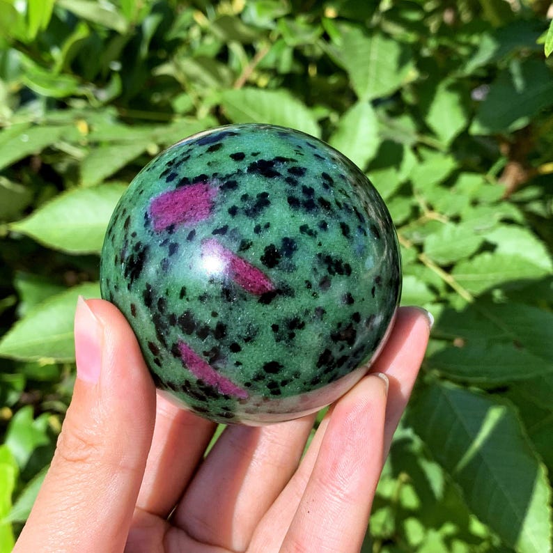 60mm Natural Zoisite Ball,Quartz Ball,Gemstone Sphere,Crystal Sphere,Divination Crystal Ball,Home Decor,Reiki Heal,Crystal Gifts 1pc