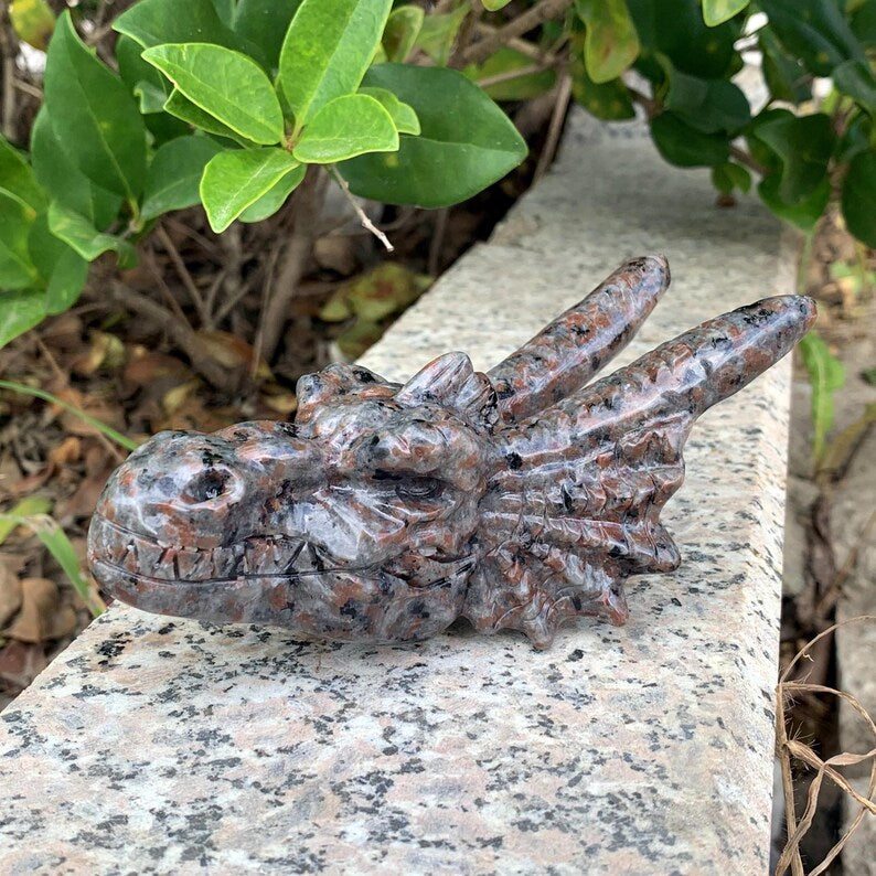 4.7‘’ Natural Hand Carved Yooperlite Dragon,Crystal Quartz Dragon,Crystal Animal,Home Decoration,Crystal Chakra,Reiki Healing,Crystal Gifts