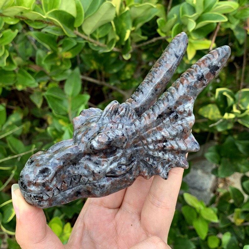 4.7‘’ Natural Hand Carved Yooperlite Dragon,Crystal Quartz Dragon,Crystal Animal,Home Decoration,Crystal Chakra,Reiki Healing,Crystal Gifts